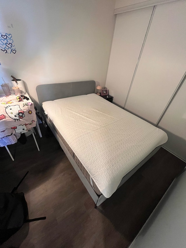 IKEA Double Bed Frame + Mattress - photo 3