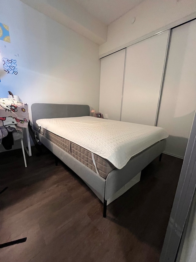 IKEA Double Bed Frame + Mattress - photo 4