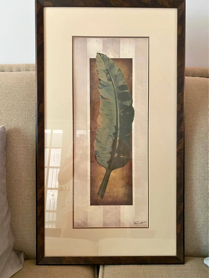 Framed “Banana Leaf” Art Print by Tandi Venter