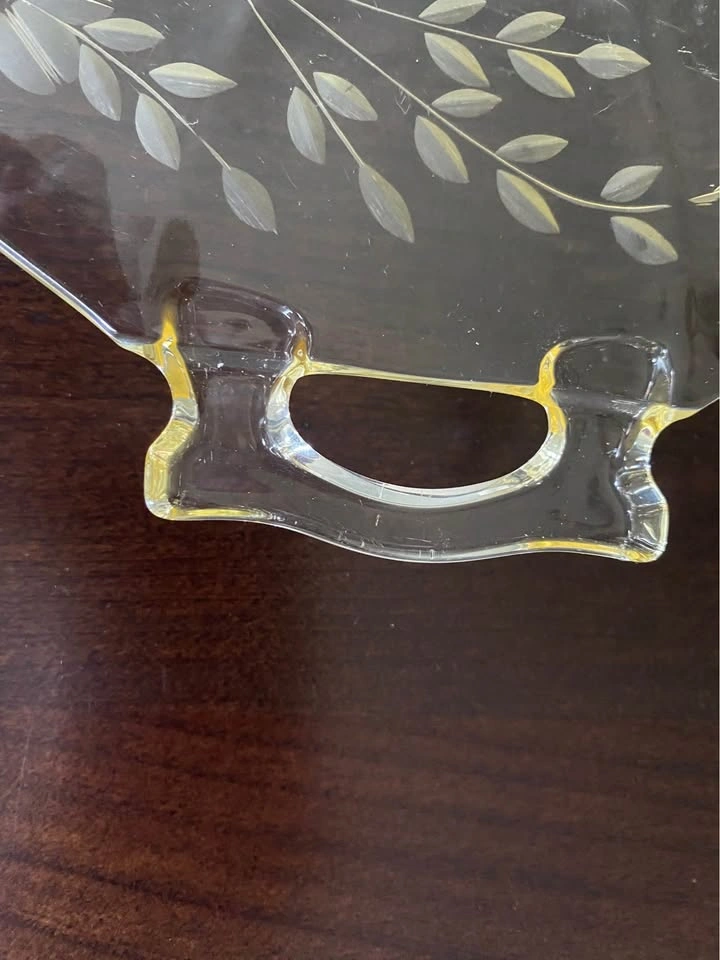 Rare Find! Vintage 1930s Lancaster Glass Yellow Depression Tray - photo 2