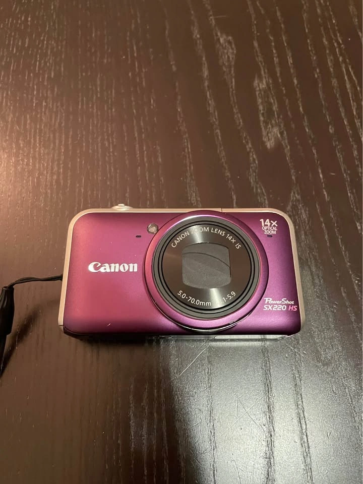 Purple Canon PowerShot SX220 HS Digital Camera - photo 2