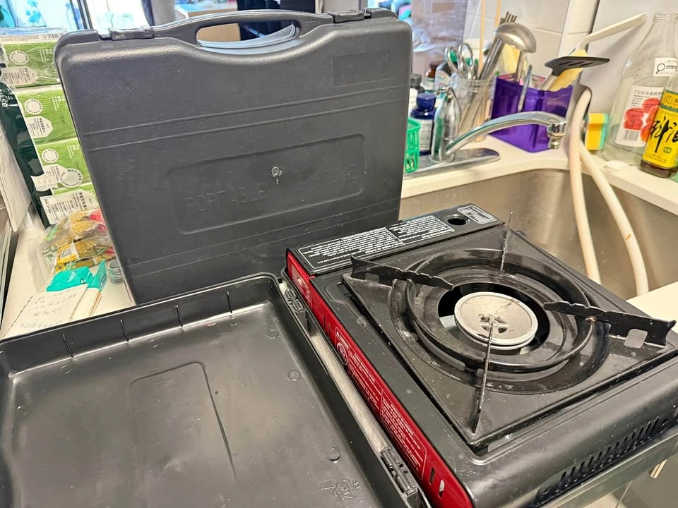 Portable Single Burner Gas Stove with Carrying Case