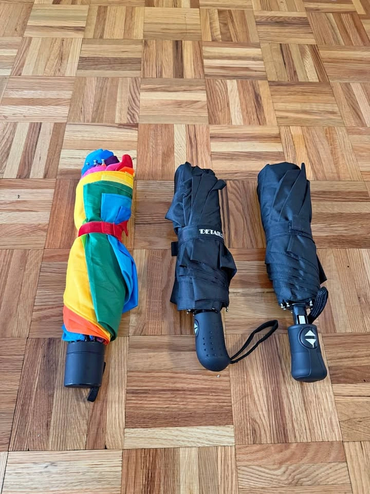 Set of 3 Compact Travel Umbrellas