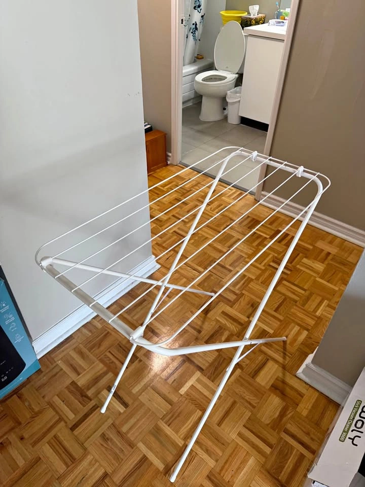 White Folding Laundry Drying Rack
