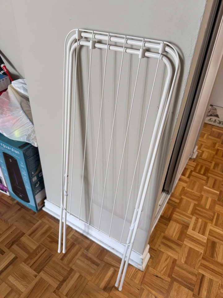 White Folding Laundry Drying Rack - photo 2