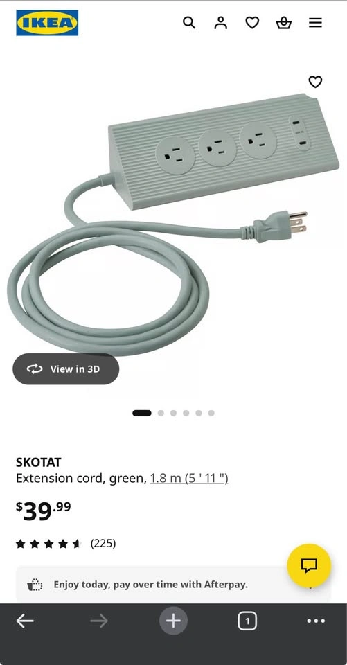 IKEA SKOTAT Extension Cord - photo 3