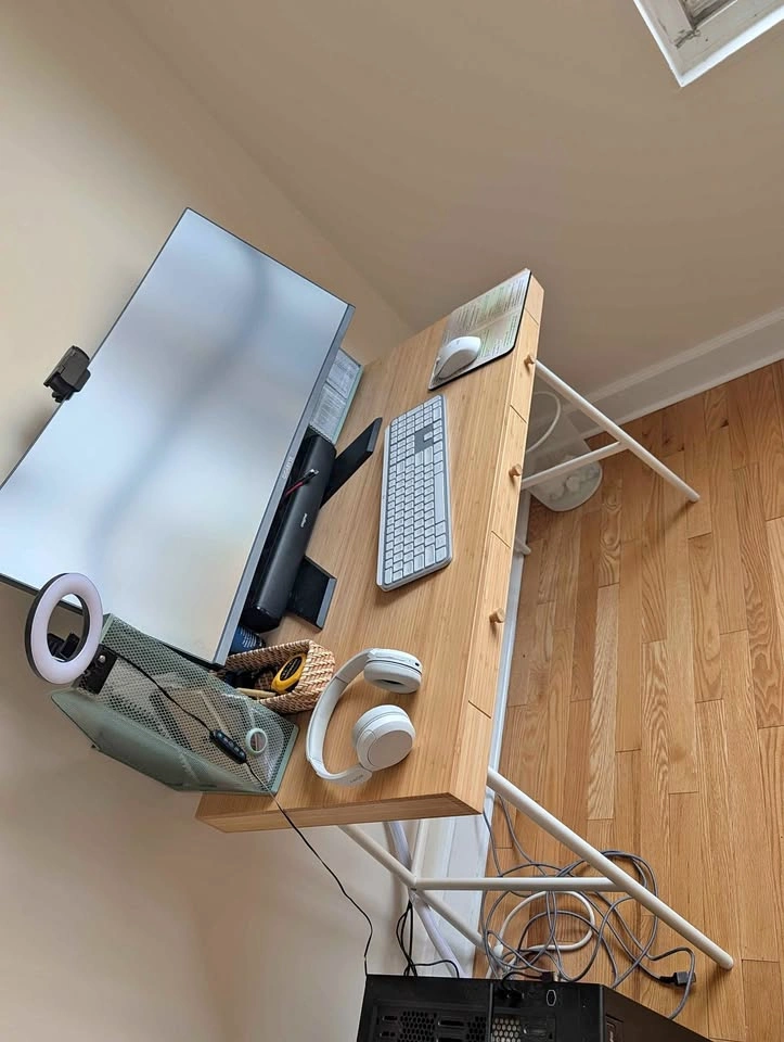 IKEA lillåsen bamboo desk