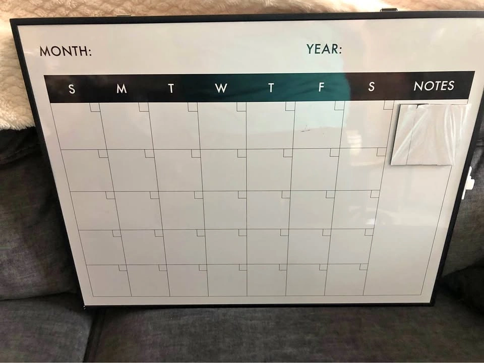 ⚽️ Magnetic Whiteboard Calendar From Indigo with magnets