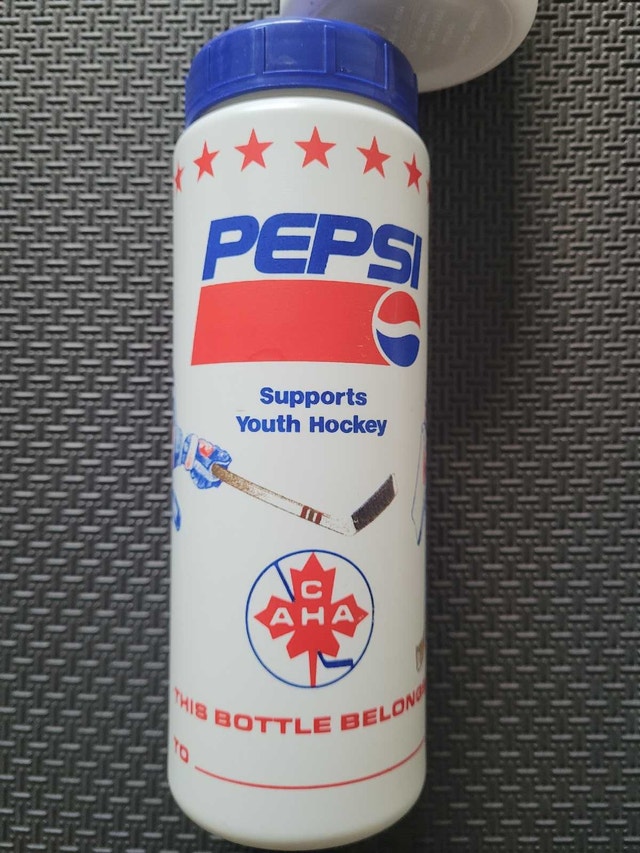 Vintage Pepsi CAHA Canada Hockey Water Bottles 1988-91, UNUSED - photo 4