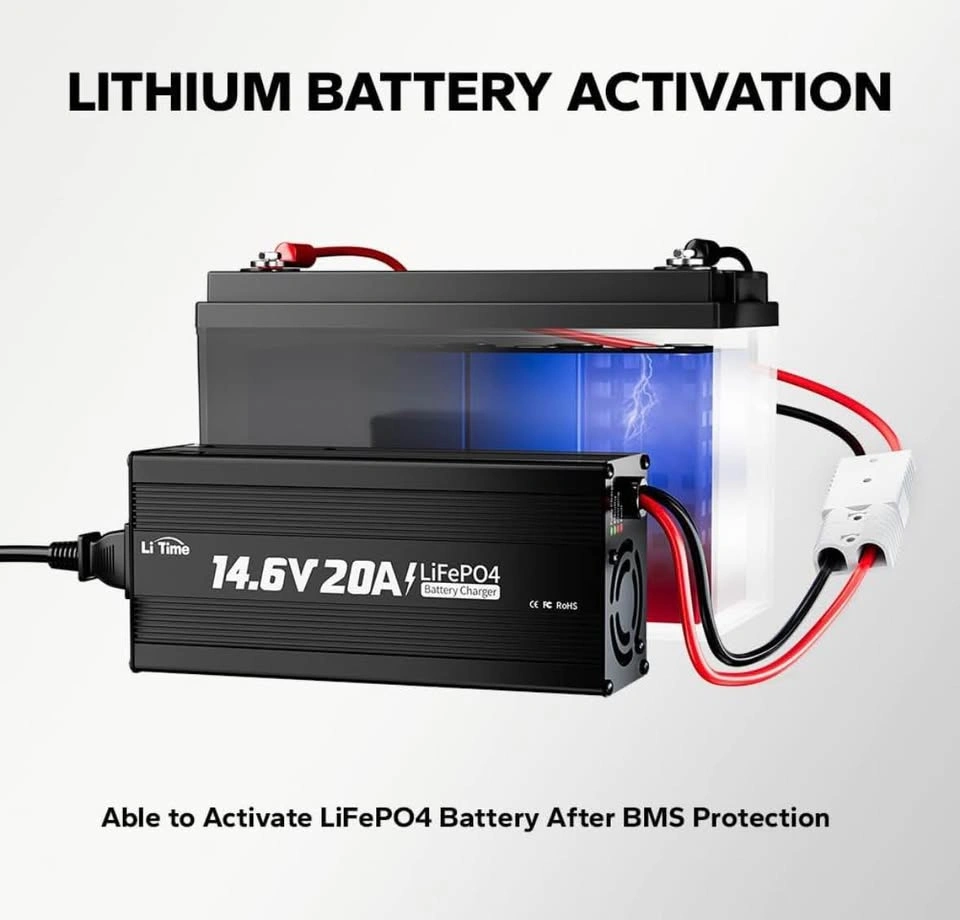 Li Time 14.6V 20A LiFePO4 Battery Charger - photo 3