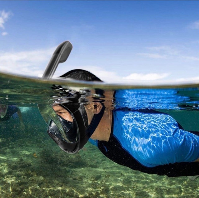 NEW - Full Face Snorkel Mask, Panoramic view (pack of 2) - photo 3