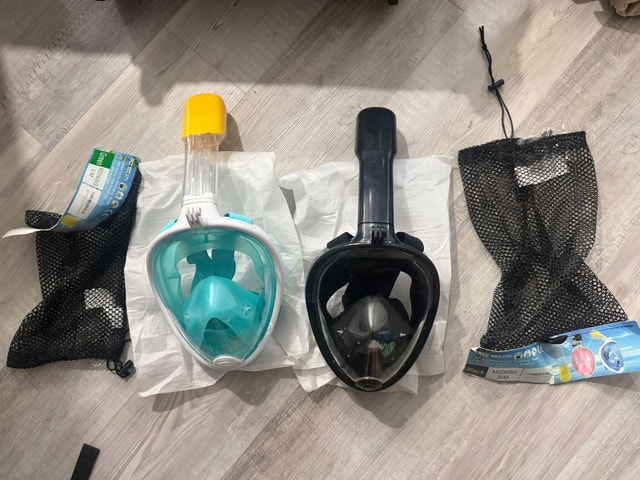 NEW - Full Face Snorkel Mask, Panoramic view (pack of 2) - photo 4