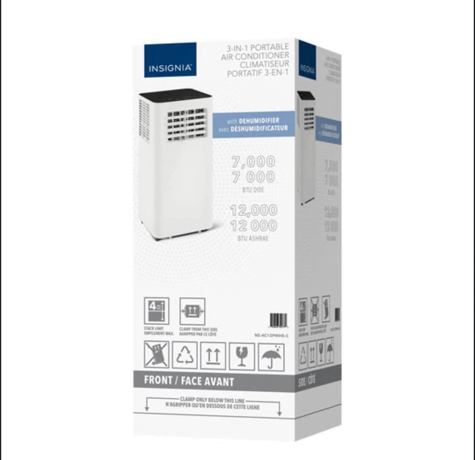 Brand New Insignia 12,000 BTU 3-in-1 Portable Air Conditioner - photo 3