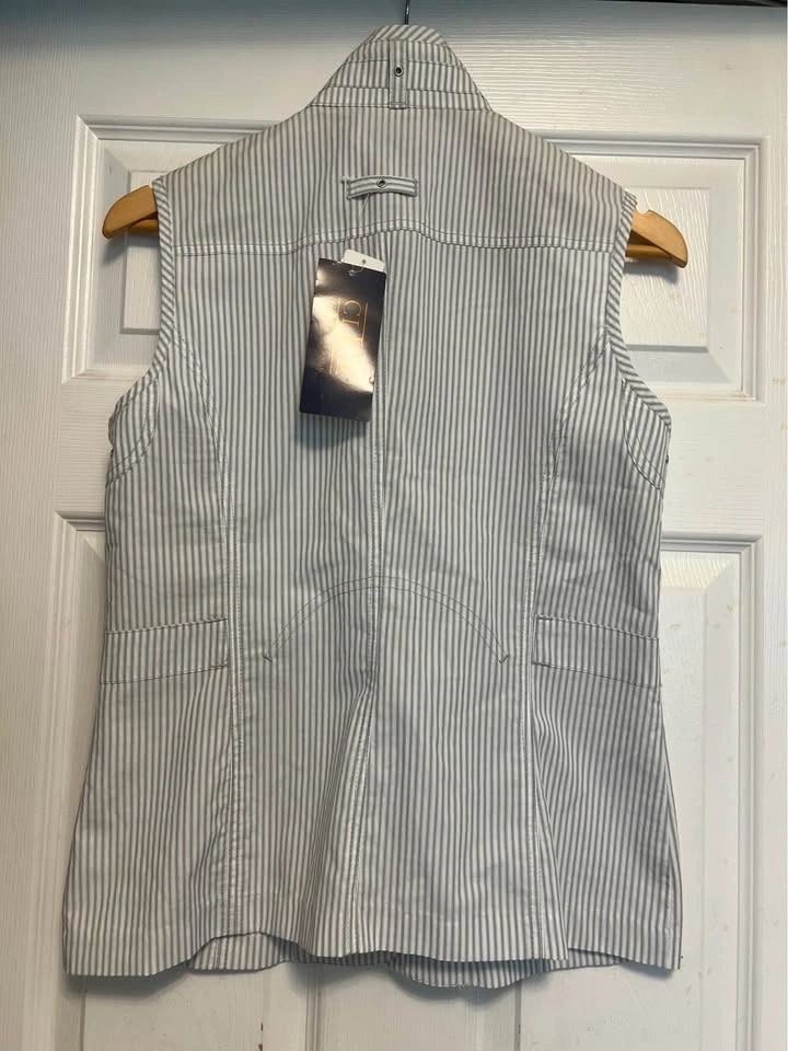 ⚽ Light Blue stripes sleeveless Top - photo 2