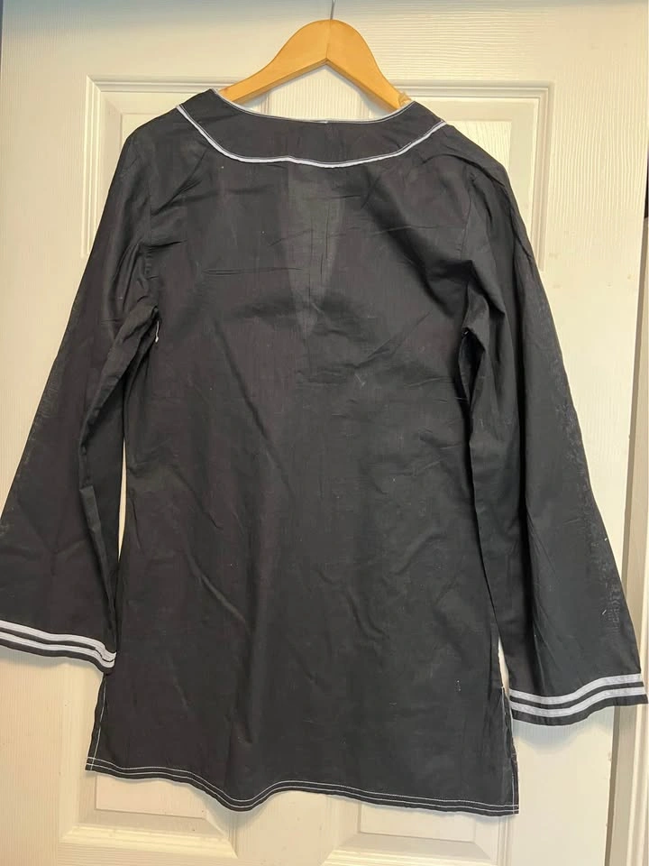 ⚽ Black long Blouse - photo 2