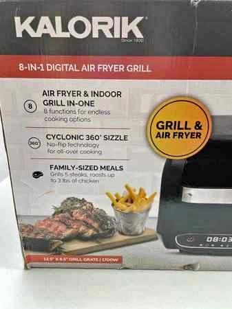 Brand New Kalorik 8-in-1 Air Fryer & Grill