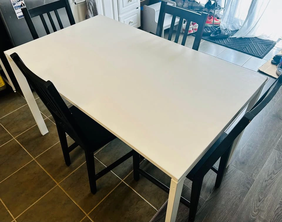 IKEA 4-Seater Dining Table Set with 4 Chairs - photo 4
