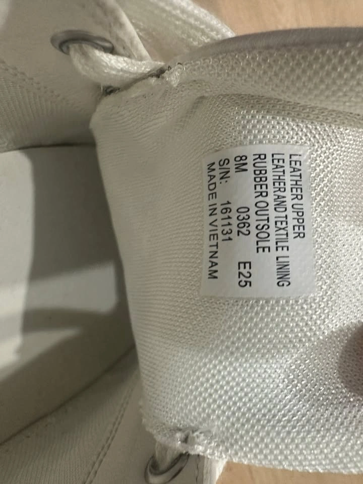 Authentic Tory Burch Howell Court Sneakers – White Leather – Siz - photo 3