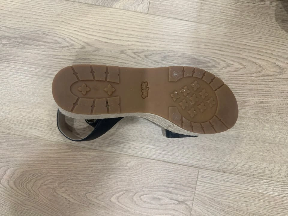 Authentic Coach Espadrille Wedge Sandals – Black – Size 9 - photo 3