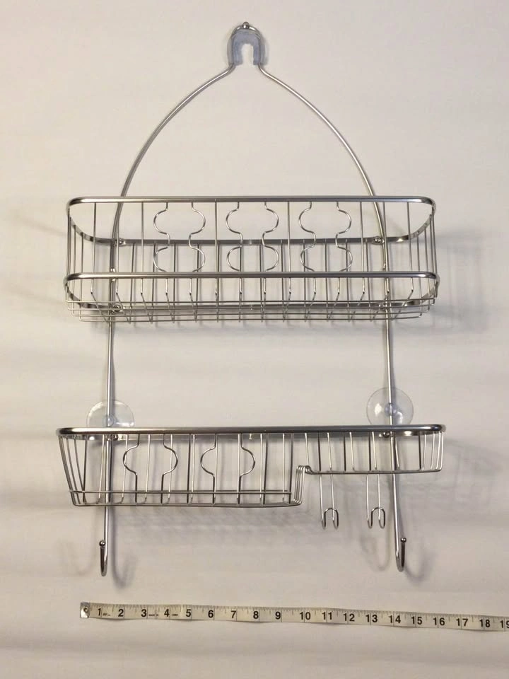 ⚽️Chrome 2-Tier Hanging Shower Caddy - photo 3
