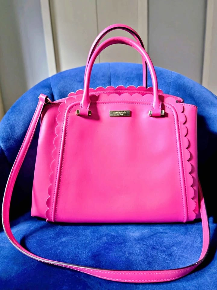 ⚽Kate Spade Maple Court Linzi Leather Satchel - Hot Pink