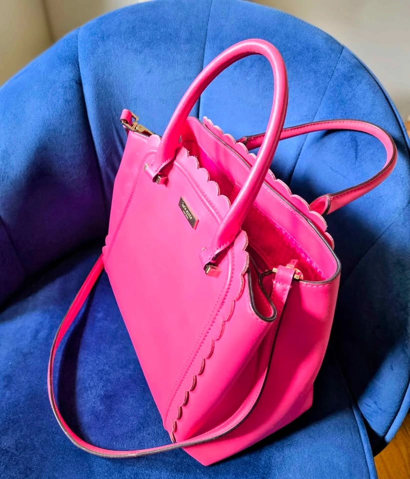 ⚽Kate Spade Maple Court Linzi Leather Satchel - Hot Pink - photo 3