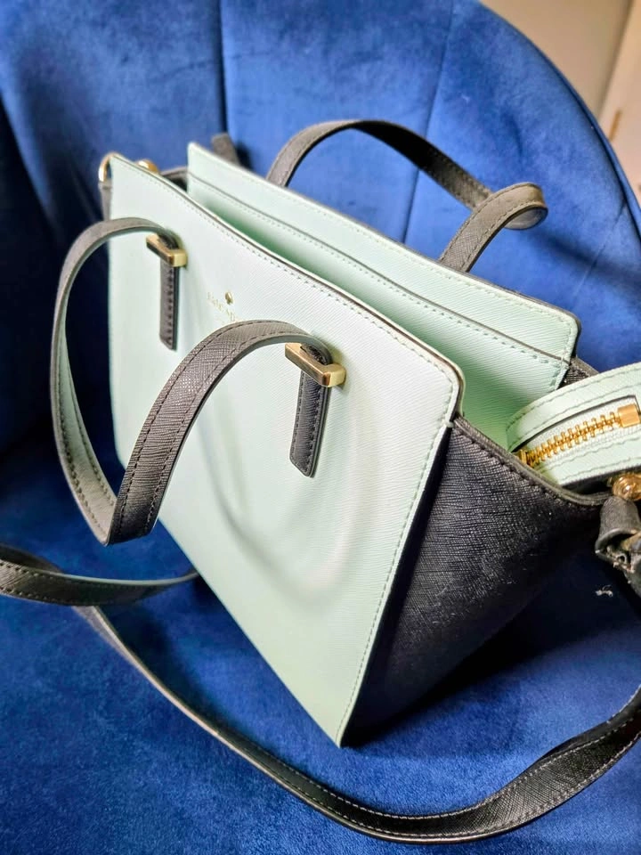 ⚽Kate Spade Cedar Street Small Hayden Bag – Mint Green & Black - photo 2