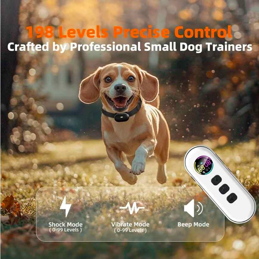 Small Dog Training Collar with Remote – 3 Modes – Fits 5+ lbs - photo 3