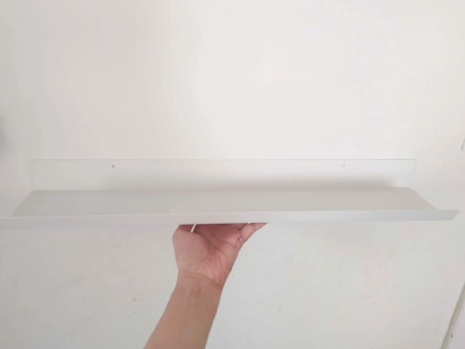 2 white metal shelves - photo 3