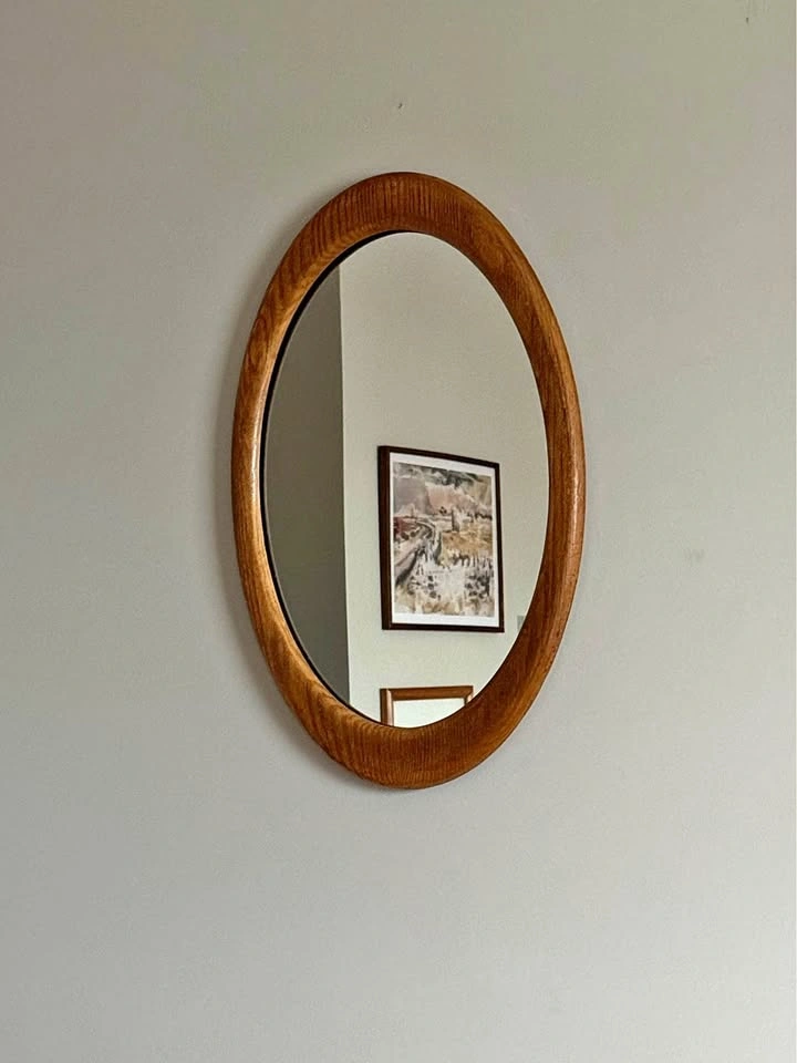 Mid century oval mirror