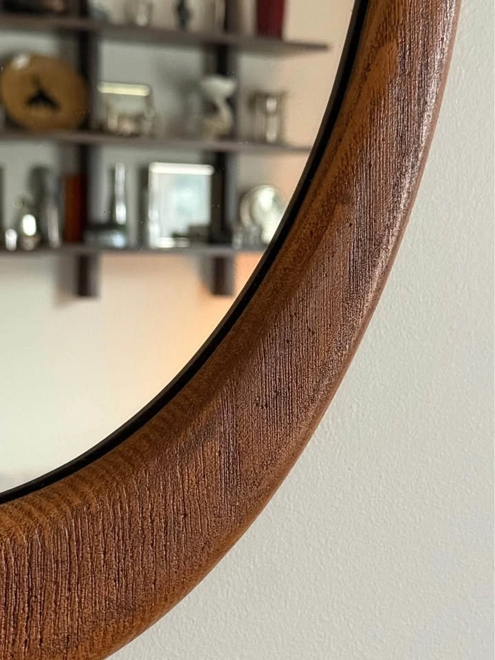 Mid century oval mirror - photo 3