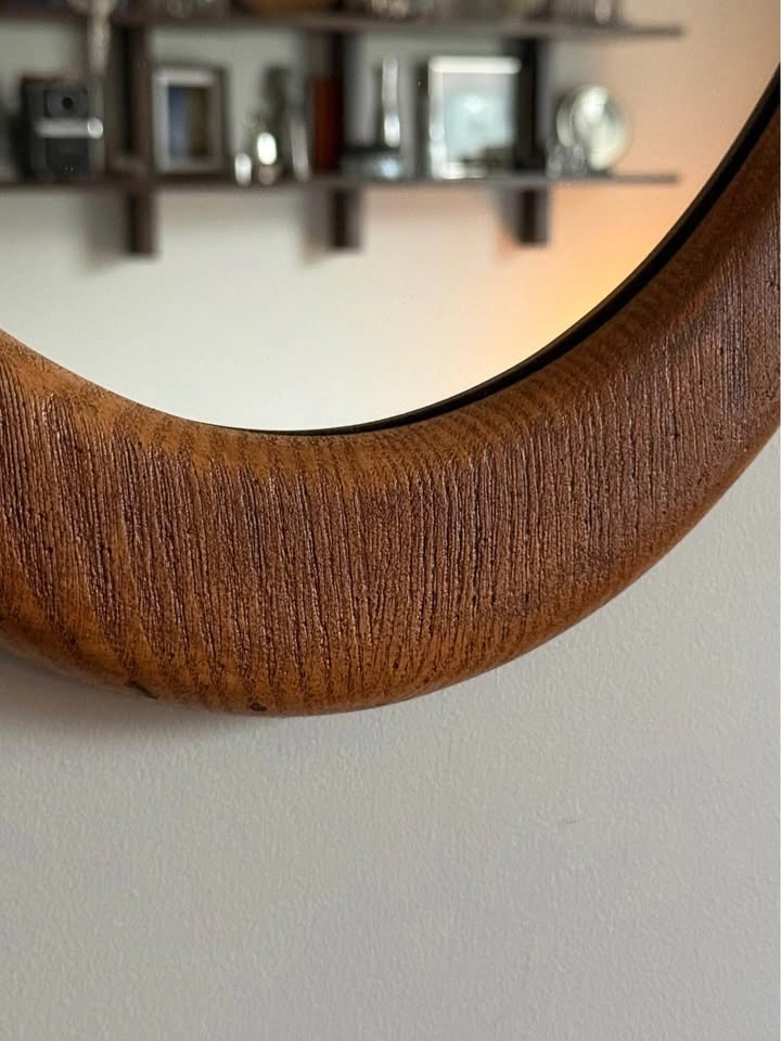 Mid century oval mirror - photo 4
