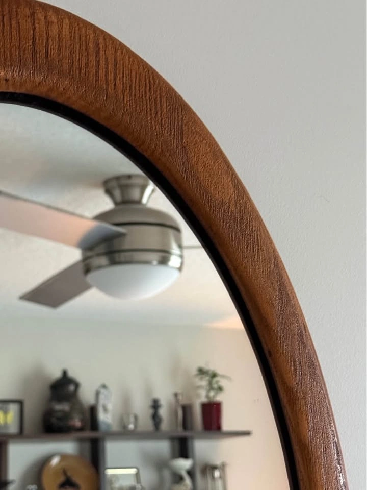 Mid century oval mirror - photo 5