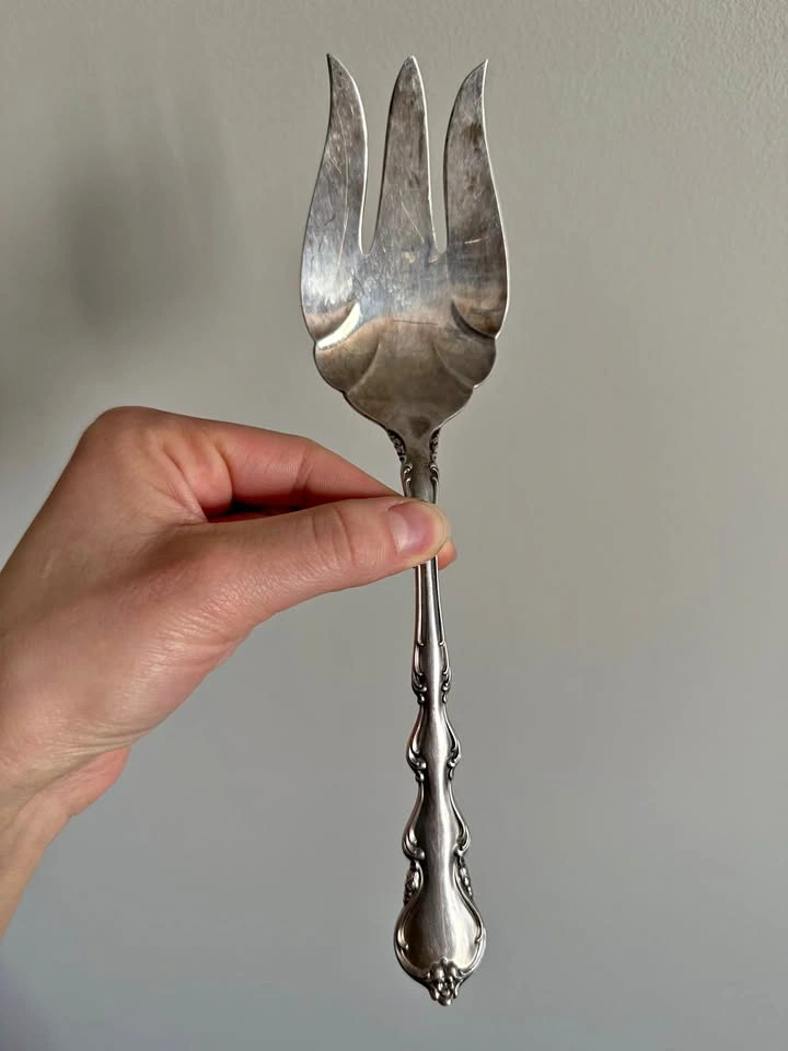 International Sterling Angelique Meat Fork