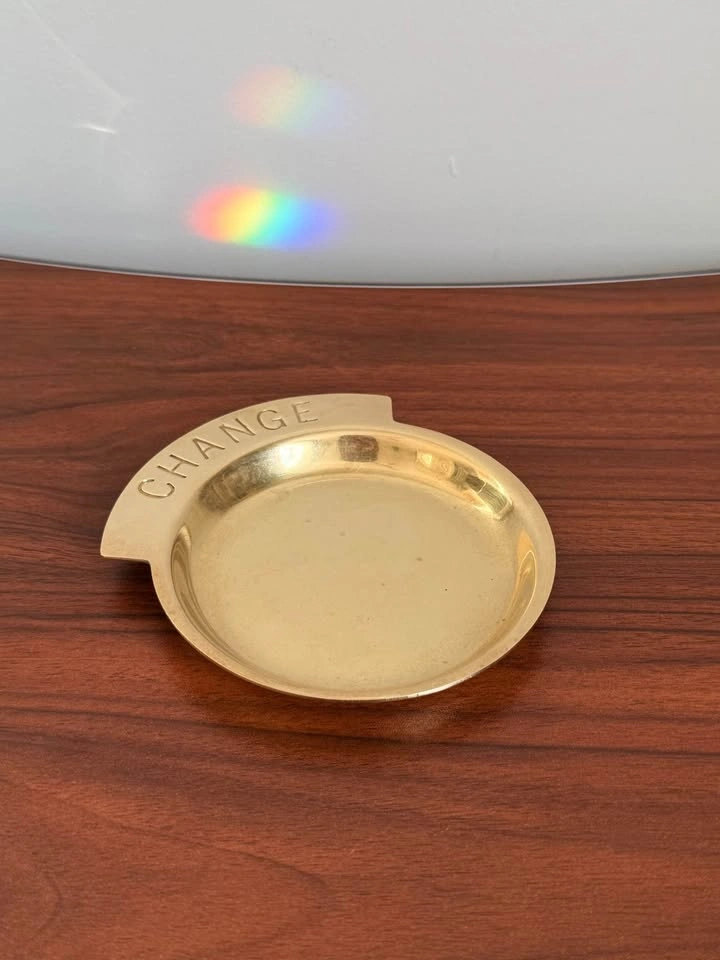 Vintage Brass Small Change Tray - photo 2