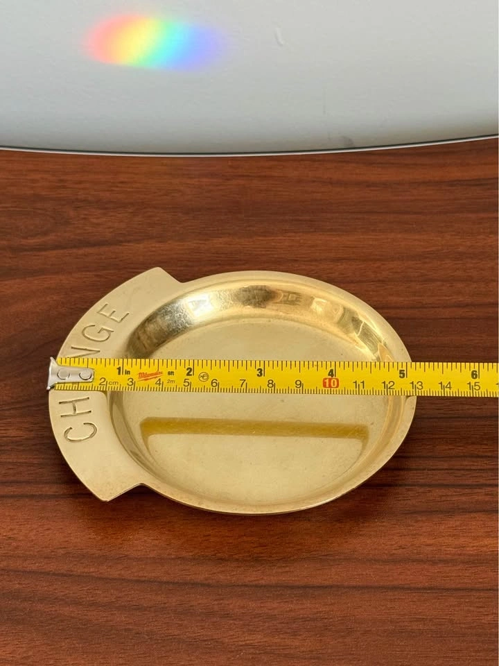 Vintage Brass Small Change Tray - photo 4