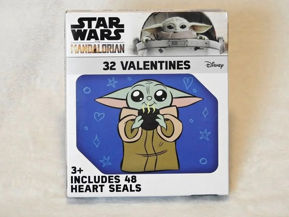 32 STAR WARS MANDELORIAN VALENTINES CARDS thumbnail