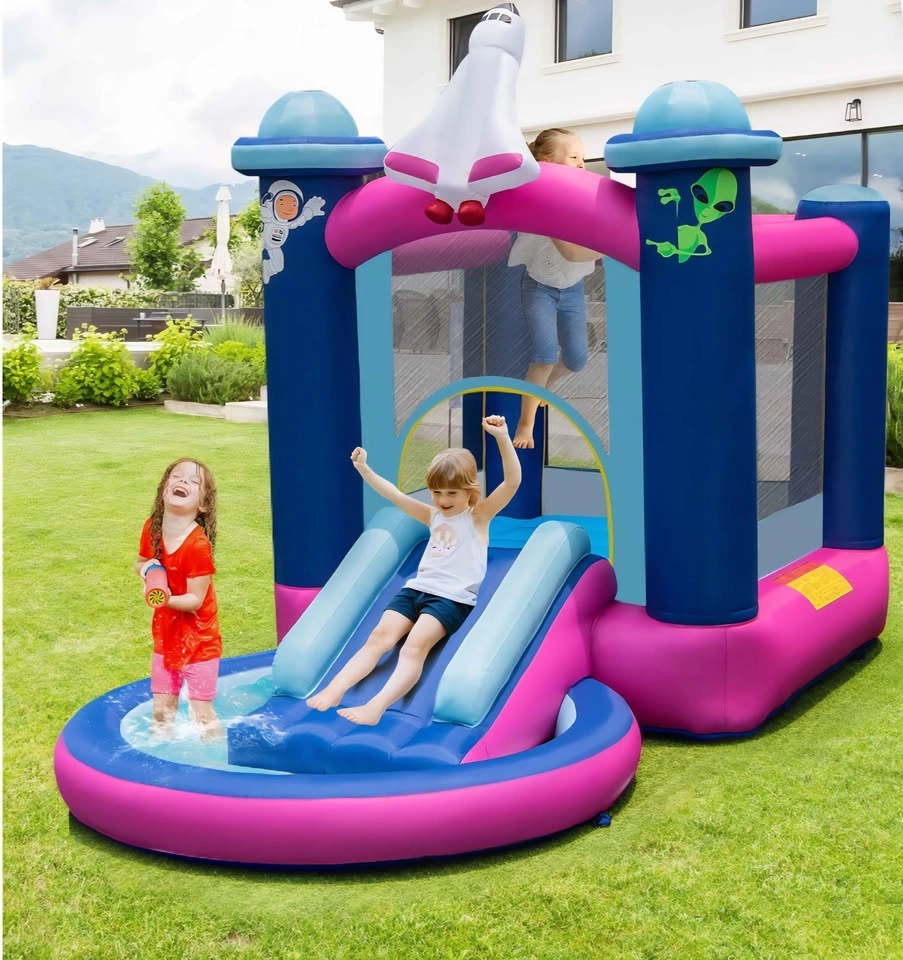 Brand New Inflatable Bounce Castle Water Slide With Splash Pool - photo 2