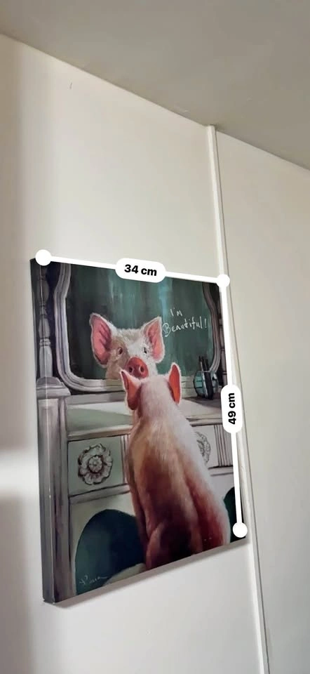 Cute Pig Wall Art