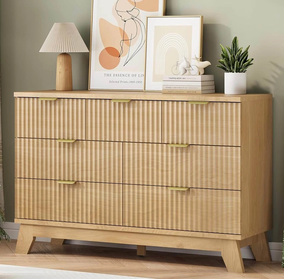 Fluted 7-Drawer Dresser - Oak - New in Box - photo 4