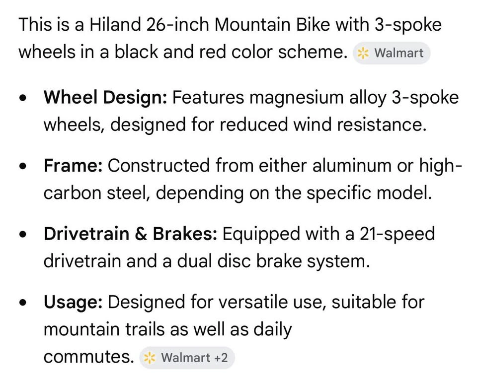 Hiland 26-inch Mountain Bike with 3-spoke wheels - photo 4