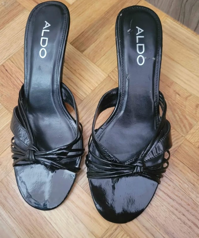 ALDO Black Kitten Heel Sandals
