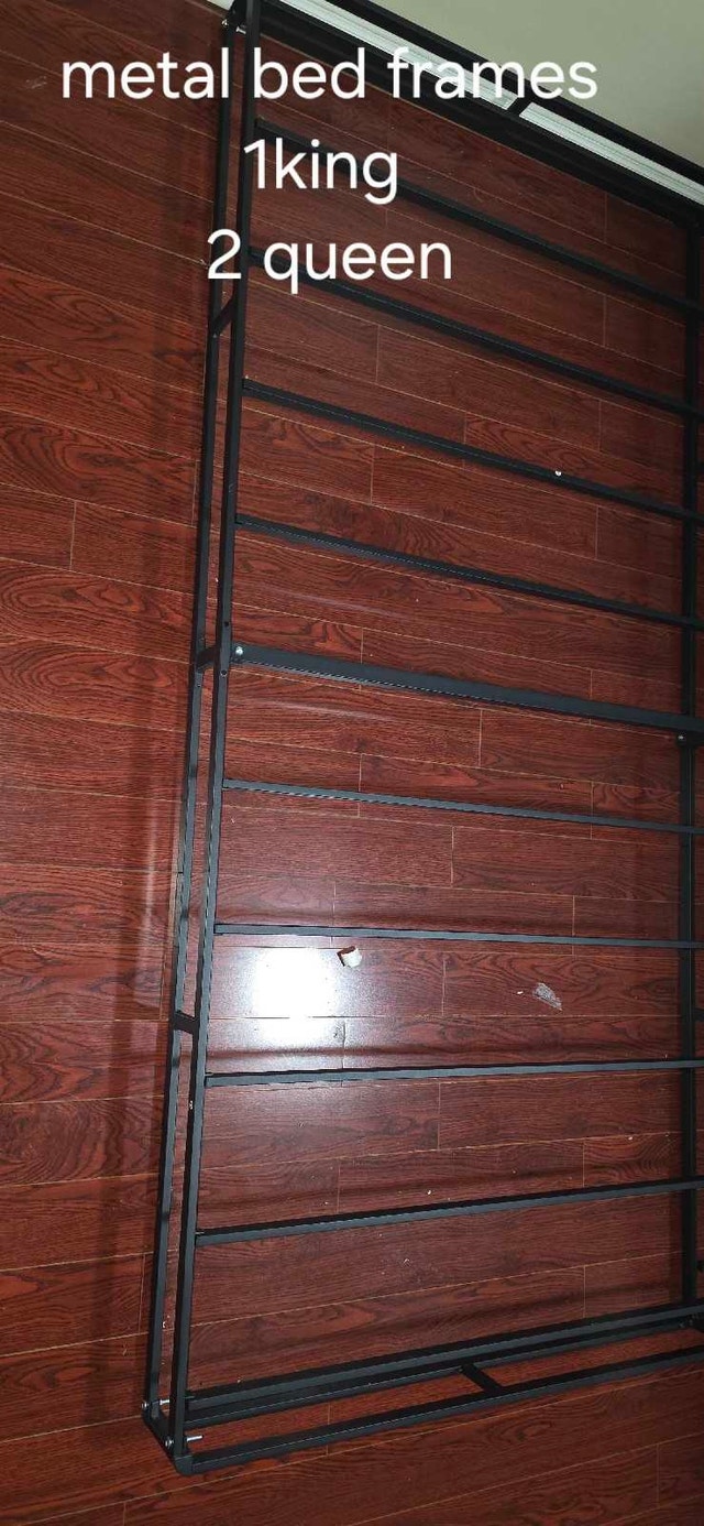 3 Metal Bed Frames (1 King, 2 Queen)