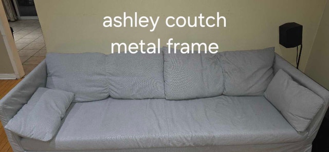 Ashley couch with metal frame