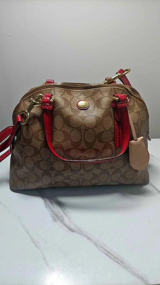 Coach Peyton Signature Cora Domed Satchel (2013) ⚽