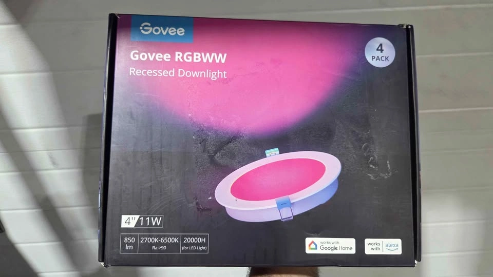 Govee 4 Inch Smart Recessed Pot Lights, 4 Pack - photo 2
