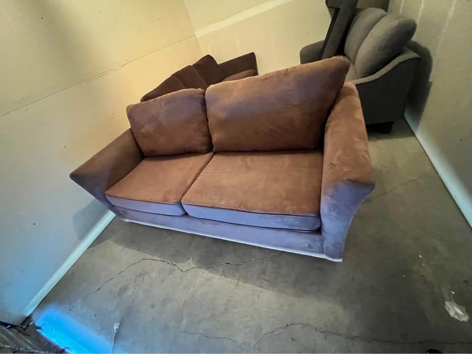 Free Delivery ✅ Wayfair Brown Microfiber Sofa Couch - photo 5