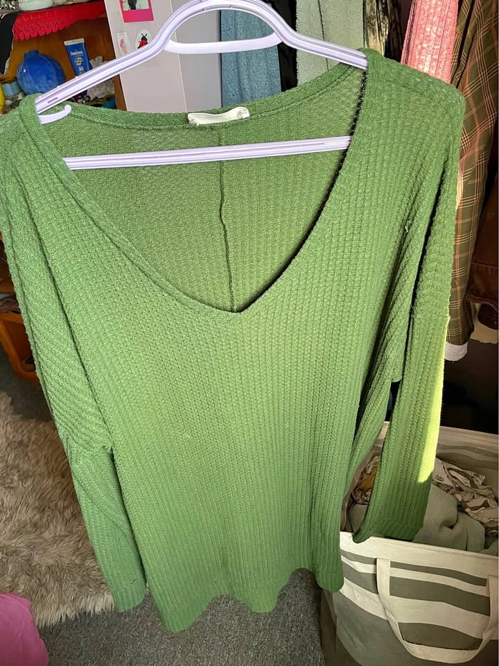 Green tunic style sweater - Womens size 1X