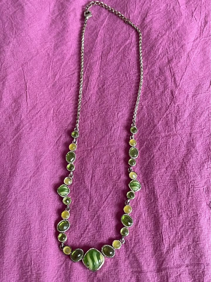 Green gem necklace - photo 2