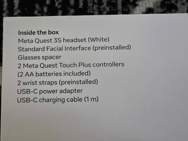 Sealed Meta Quest 3S 128GB - photo 2